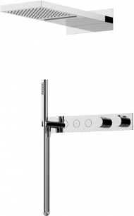 Душевой комплект с термостатом SANCOS Linn, с внутренней частью, хром, SC9023CH Душевой комплект с термостатом SANCOS Linn, с внутренней частью, хром, SC9023CH