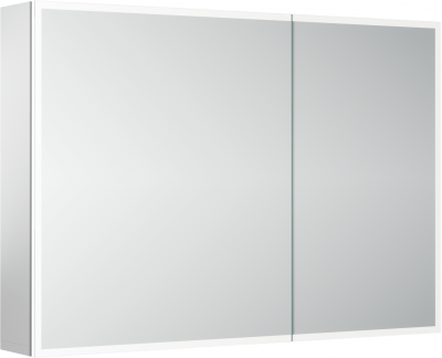 Зеркальный шкаф SANCOS для ванной комнаты из алюминия SANCOS Evoke1000x700х136 мм с LED подсветкой, SC80100